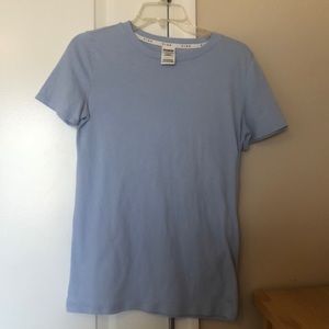 baby blue victoria secret pink t shirt